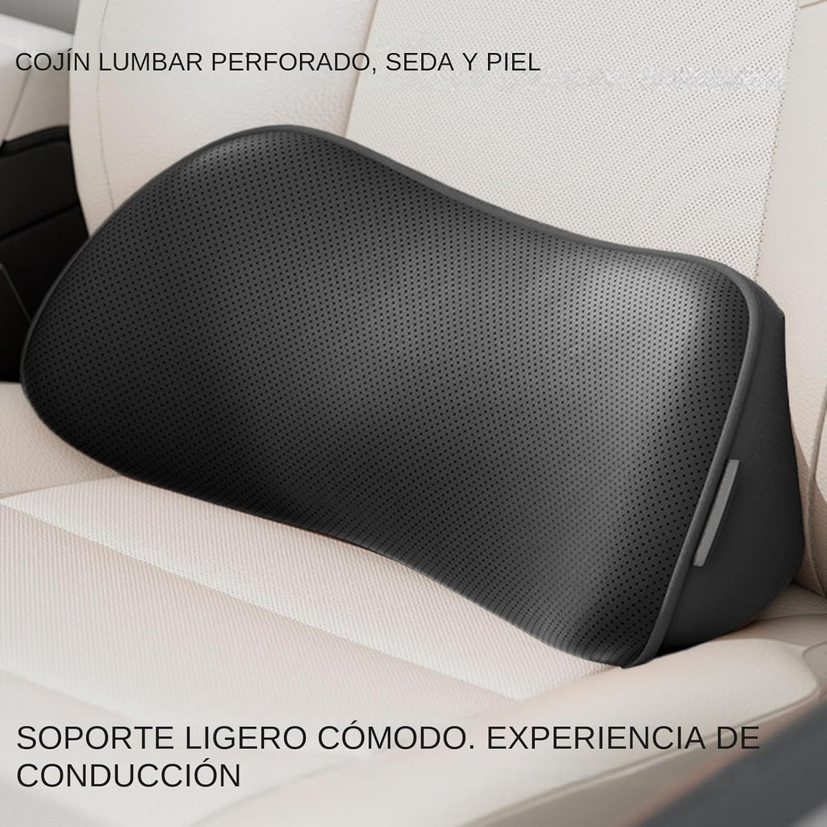 Ergonomic Memory Foam Lumbar Support Cushion with Non-Slip Design