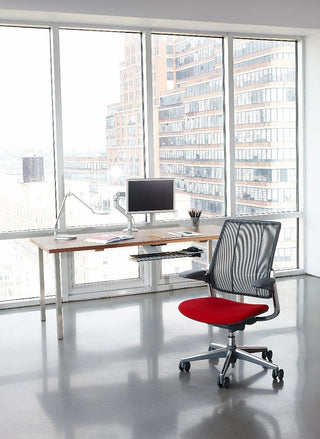 Adjustable Under-Desk Keyboard Tray Mechanism with Standard Track