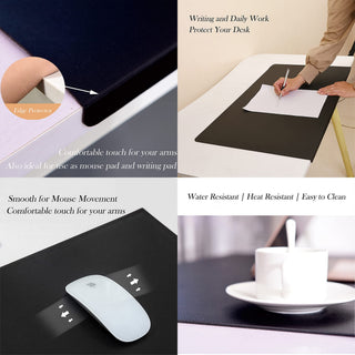 90 × 40cm Waterproof Non-Slip Desk Mat with Edge Protection