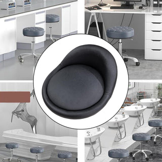 Black PU Leather Bar Stool Replacement Seat Cushion