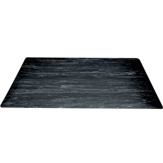 Aviditi Marble Sof-Tyle Grande Anti-Fatigue Mat, 3' X 8', Black (MAT209BK)
