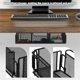 Metal Under-Desk Drawer Organizer for Office Supplies