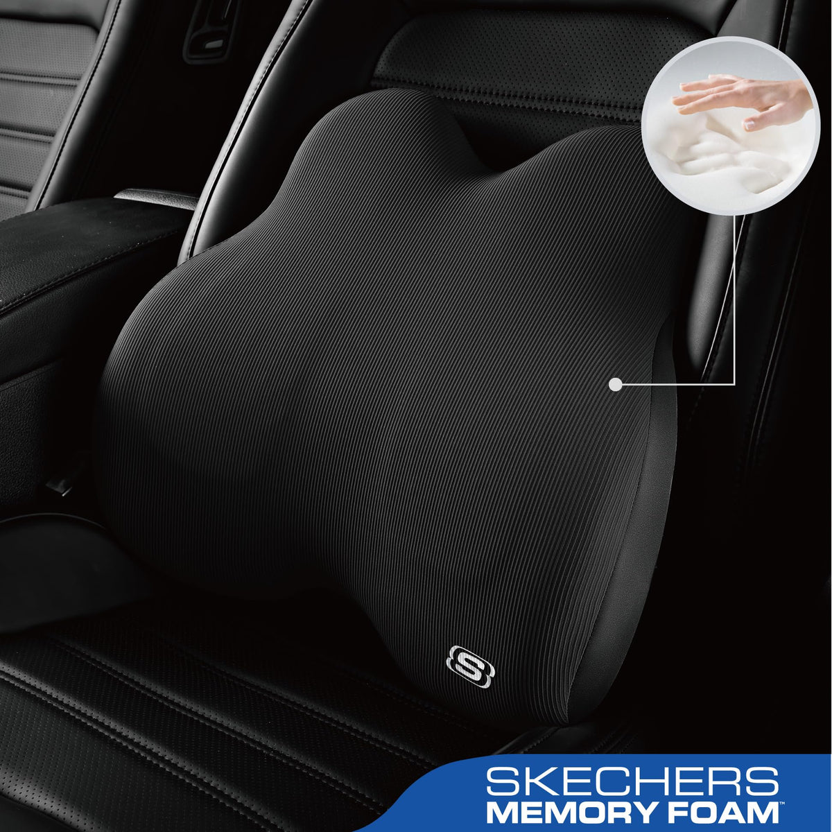 Memory Foam Lumbar & Seat Cushion Set for Office Chair, Car & Travel