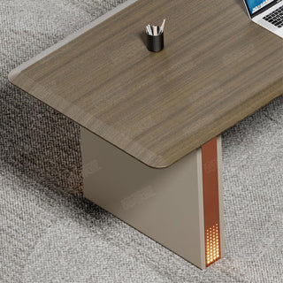 94" Modern L-Shaped Executive Office Desk with Lateral Cabinet