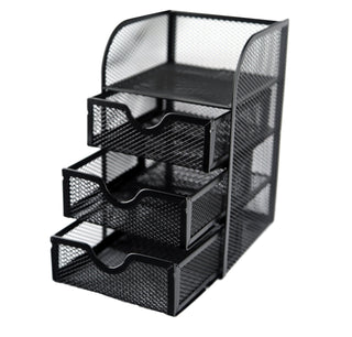 Huron Desktop Mini 3-Drawer Supplies Organizer