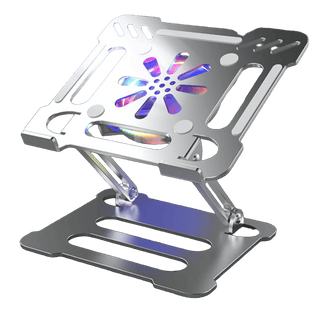 Adjustable Folding Aluminum Laptop Stand with Cooling Design